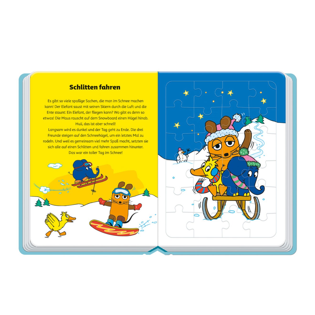 Die Maus Winter-Puzzlebuch