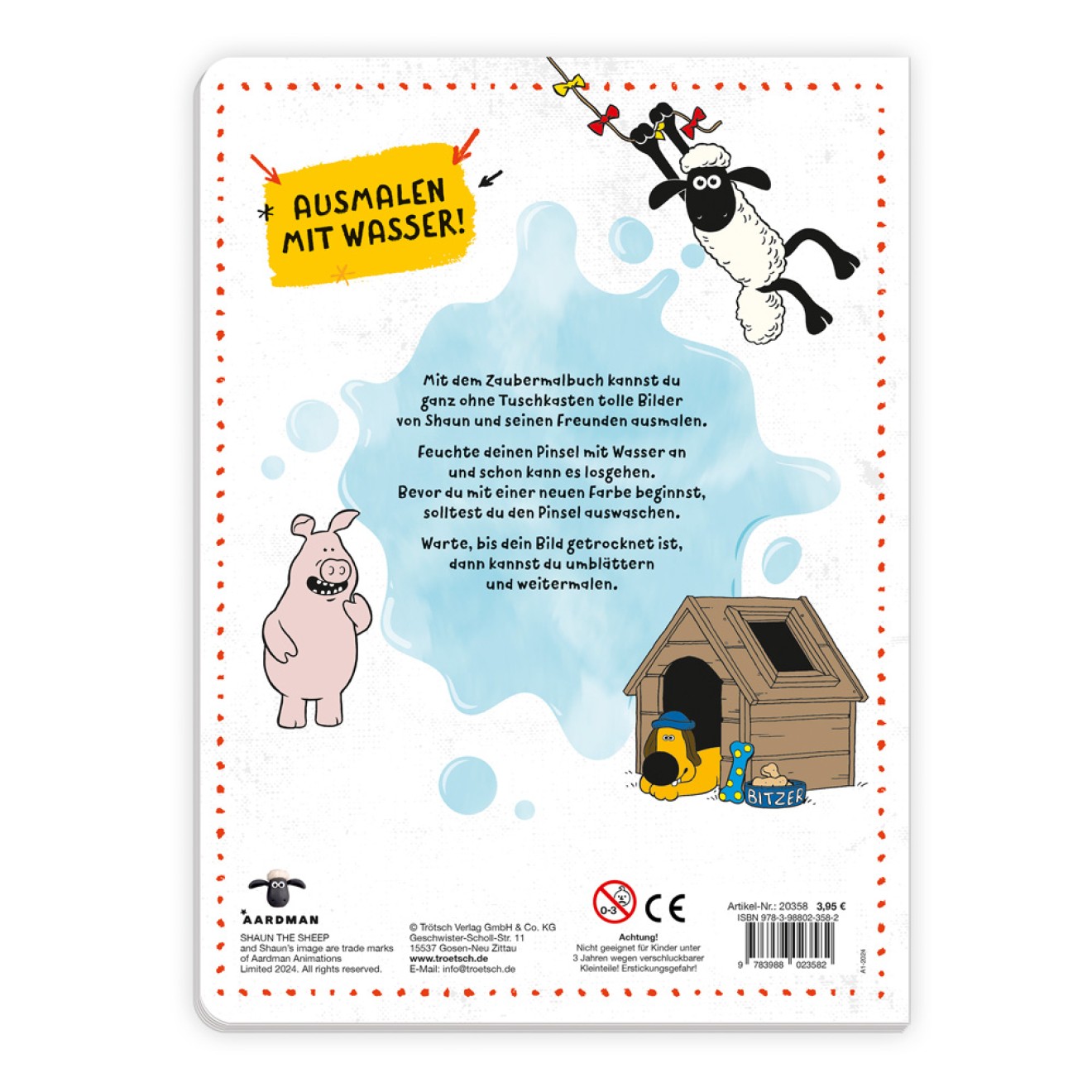 Shaun das Schaf Zaubermalbuch