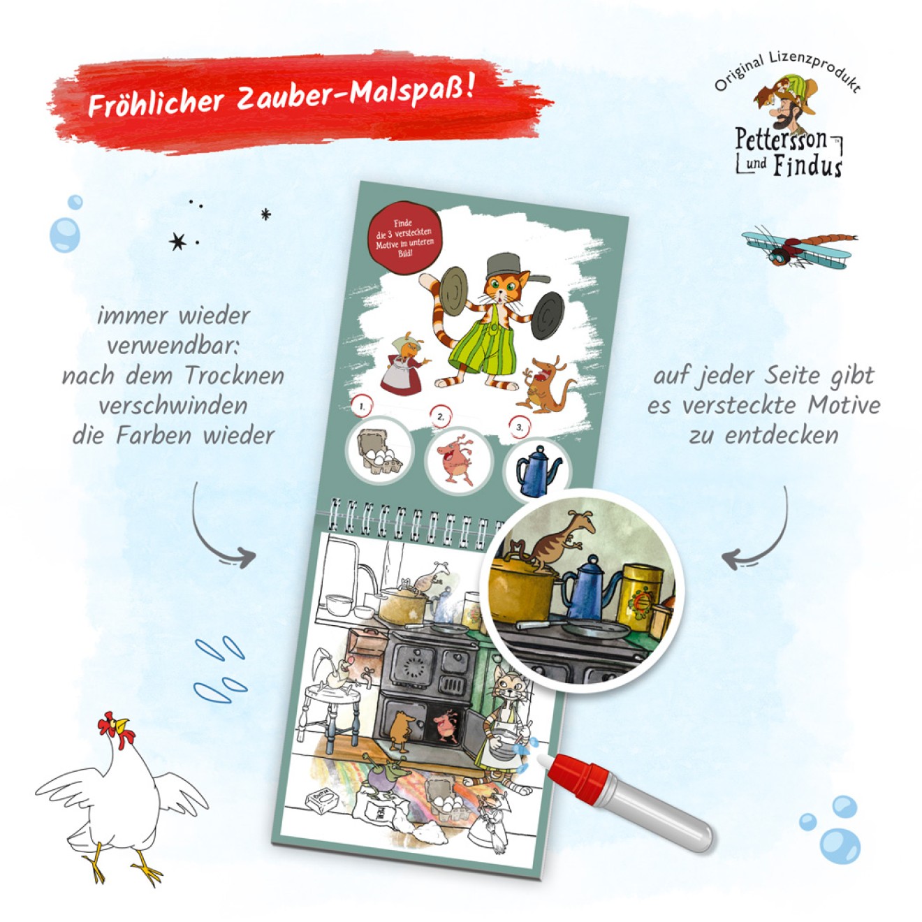 Pettersson und Findus Zaubermalspaß