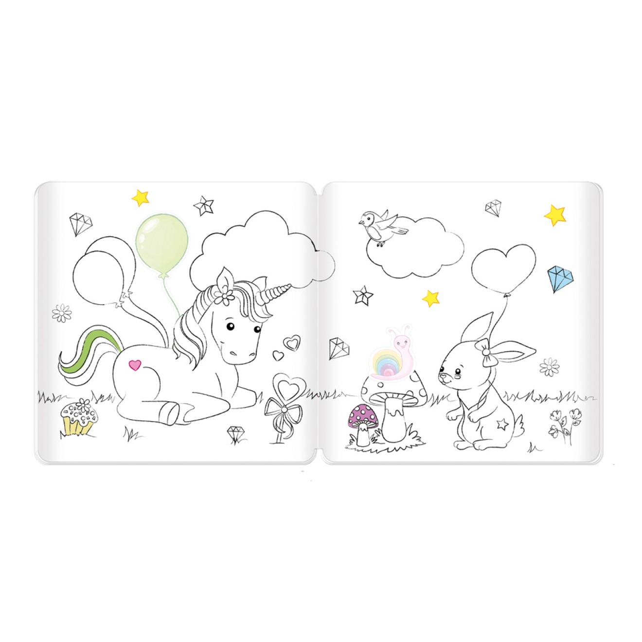 Stickermalbuch "Einhornwelt"