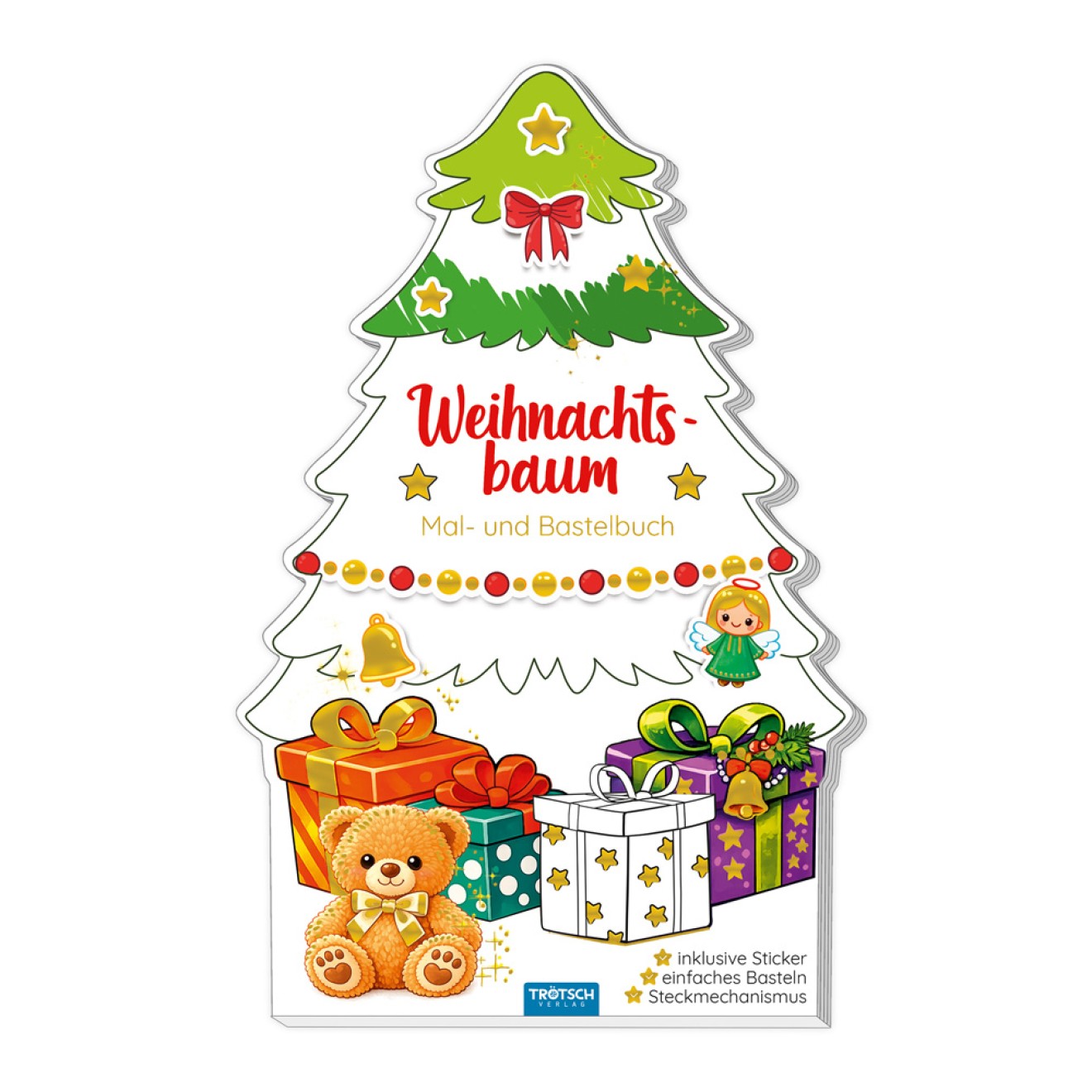 Bastelblock Weihnachtsbaum Mal- und Bastelbuch