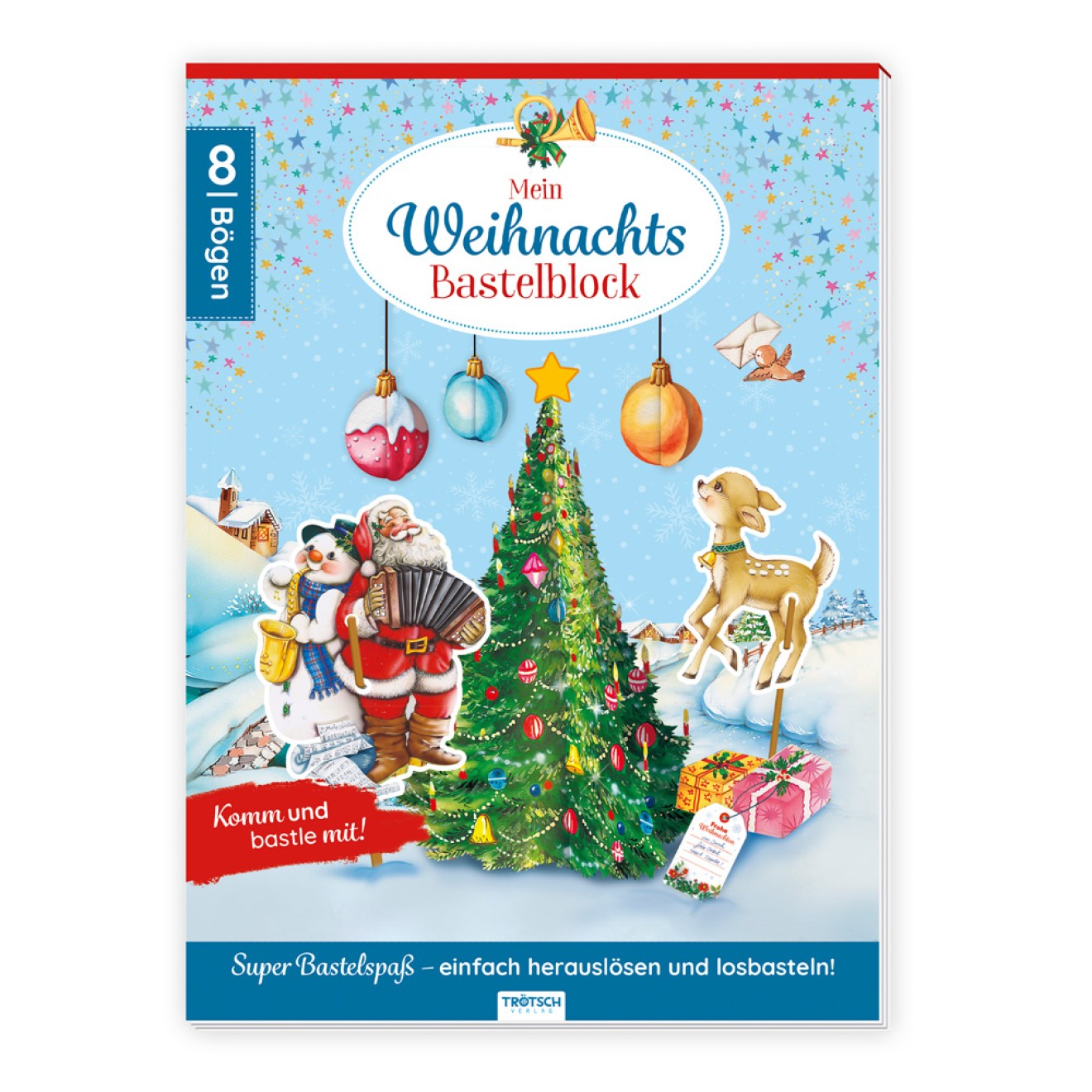 Bastelblock Weihnachts-Bastelspaß | Ab 4 Jahren