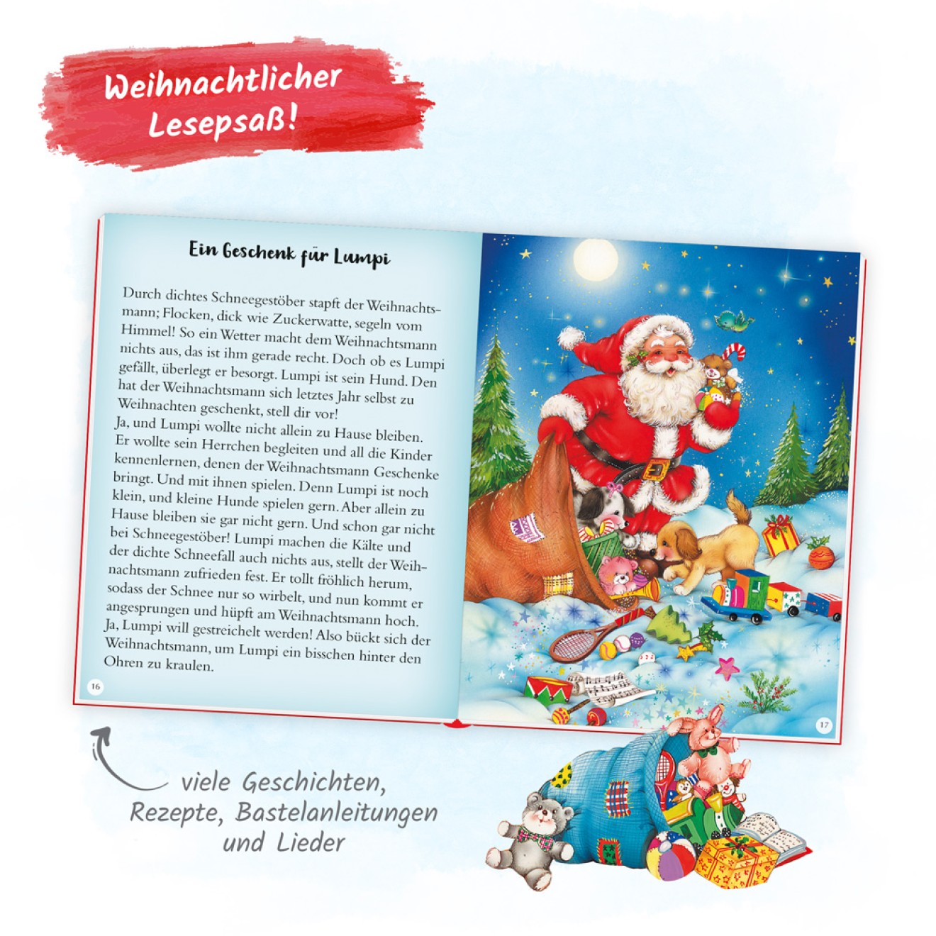 Mein kleines Weihnachtsbuch rot