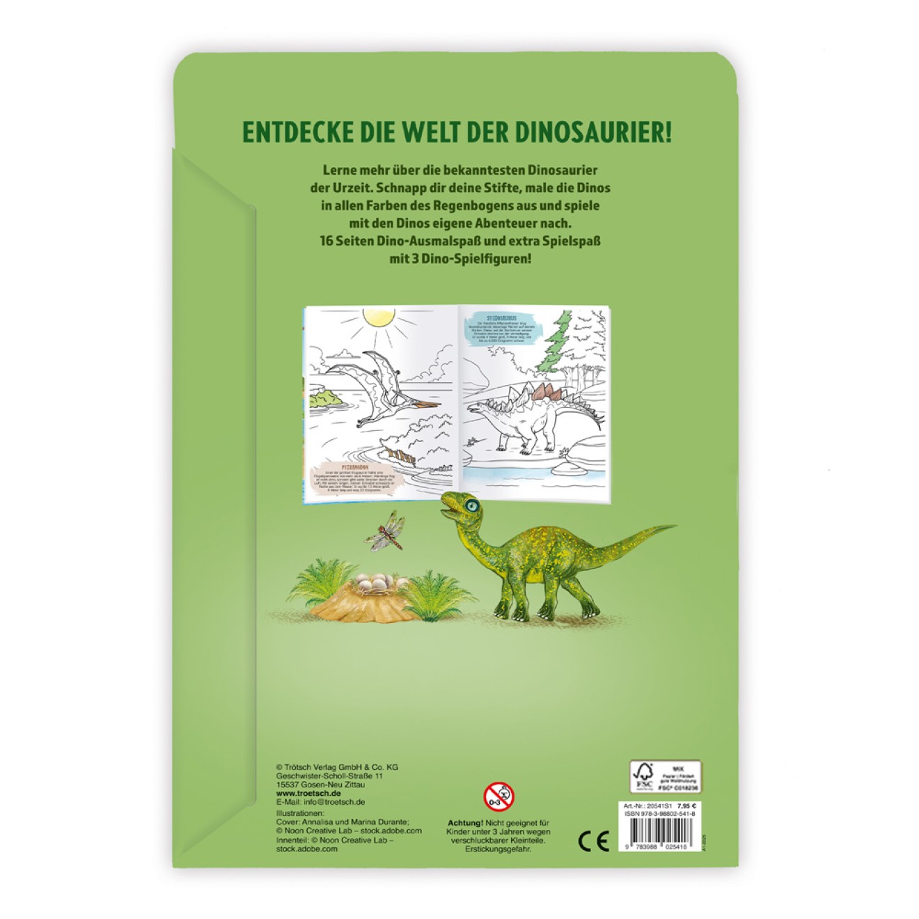 Malbuch DINO mit Figuren S1