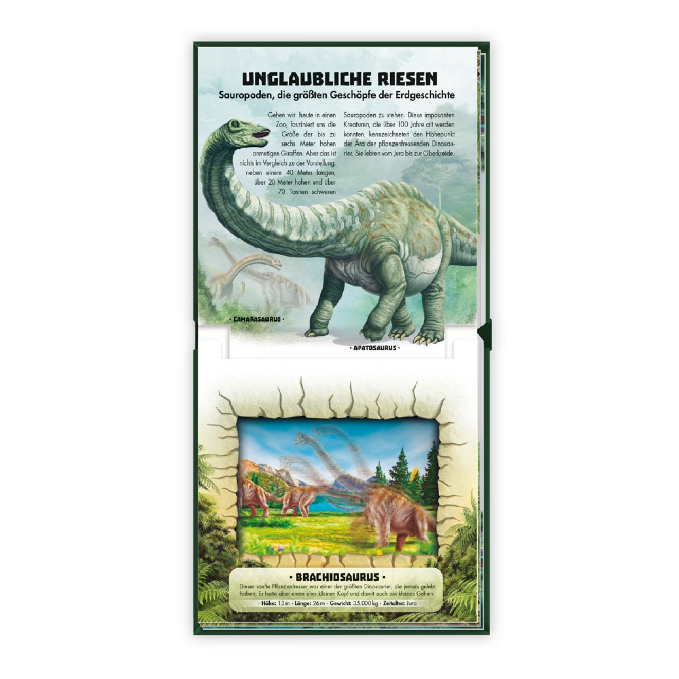 Kinderbuch Dinosaurier in unglaublichen beweglichen Bildern
