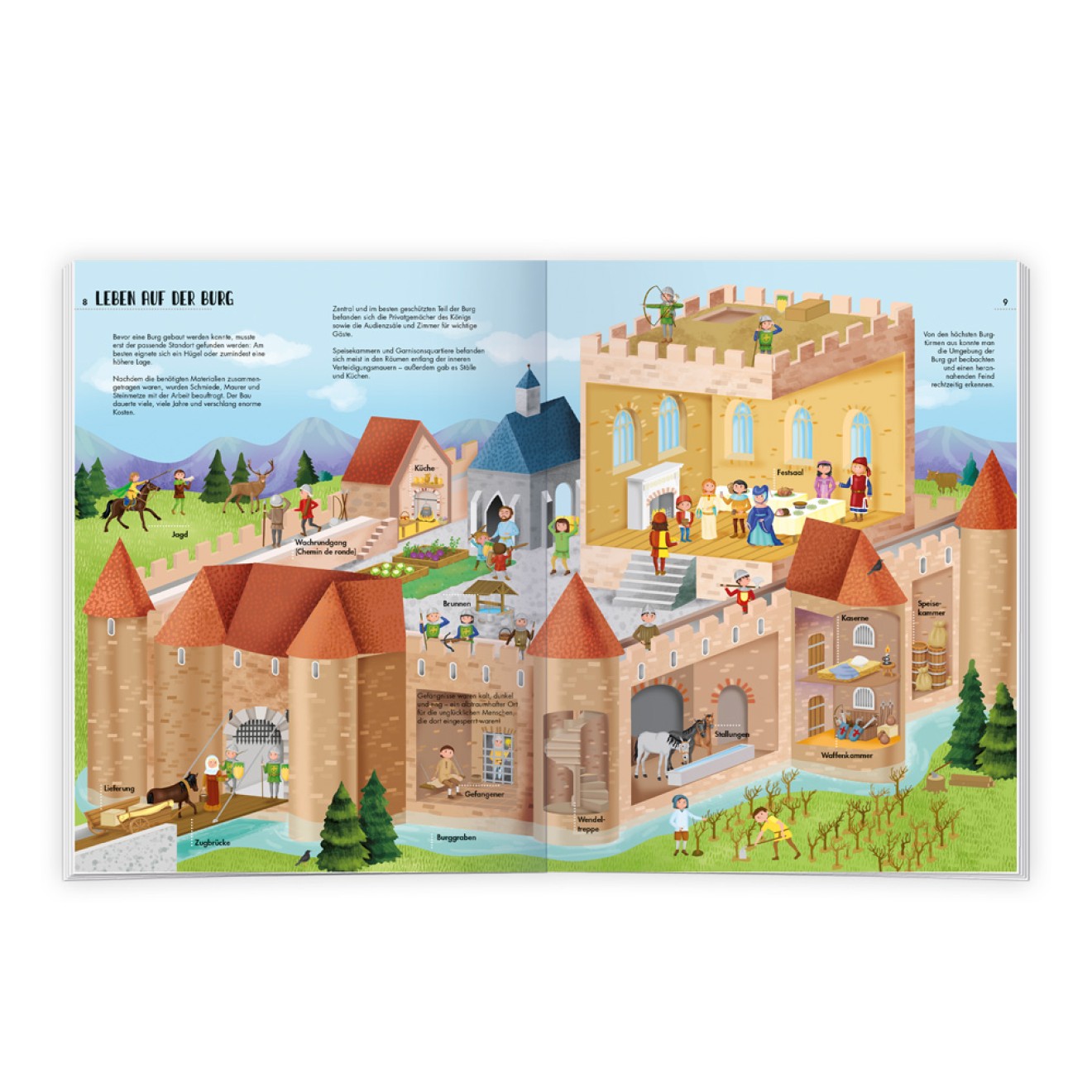 großes Stickerbuch - Ritter & Burgen