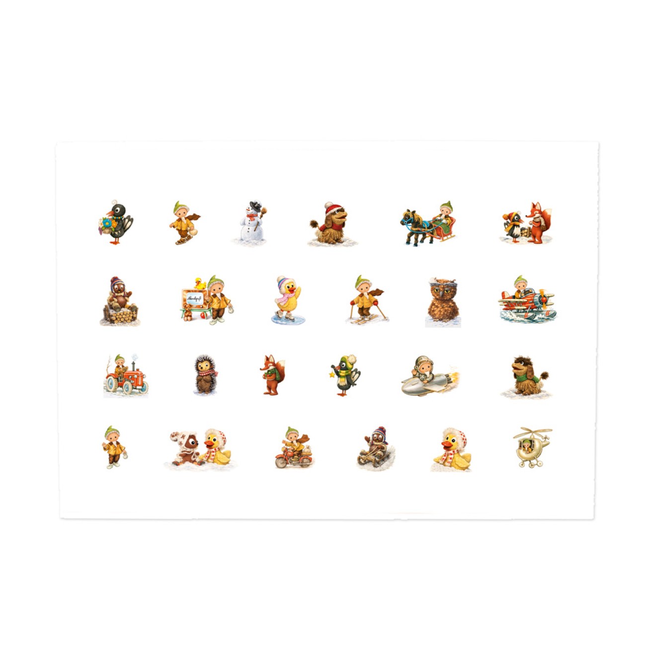 Unser Sandmännchen Adventskalenderkarte Nostalgie