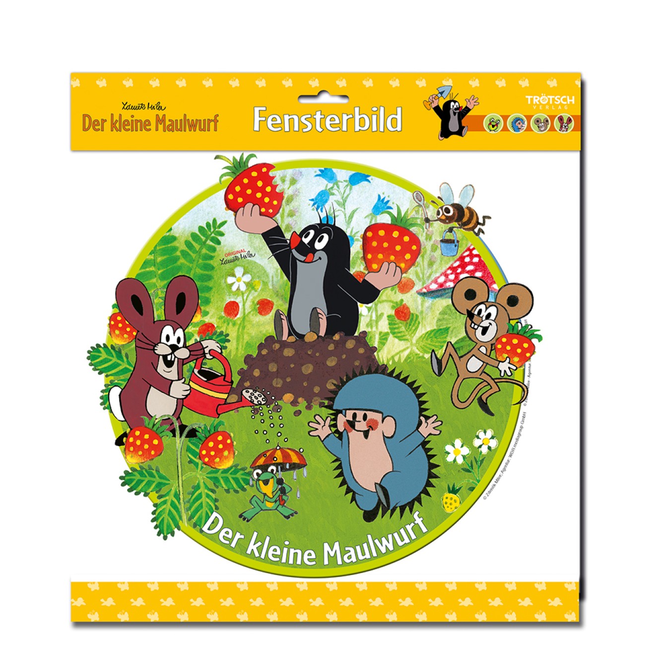Fensterbild "Der kleine Maulwurf"