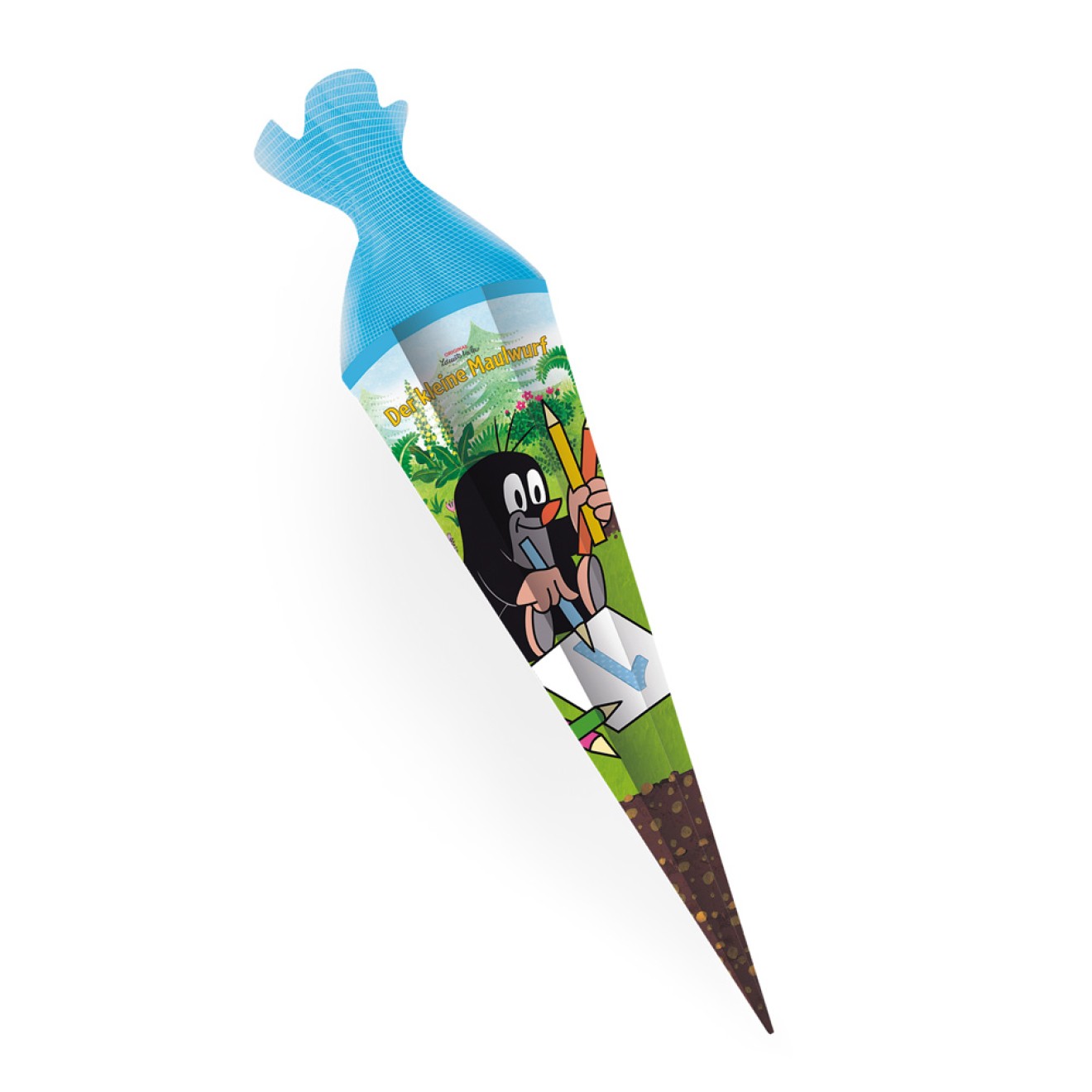 Schultüte "Der kleine Maulwurf" 85 cm Tüll