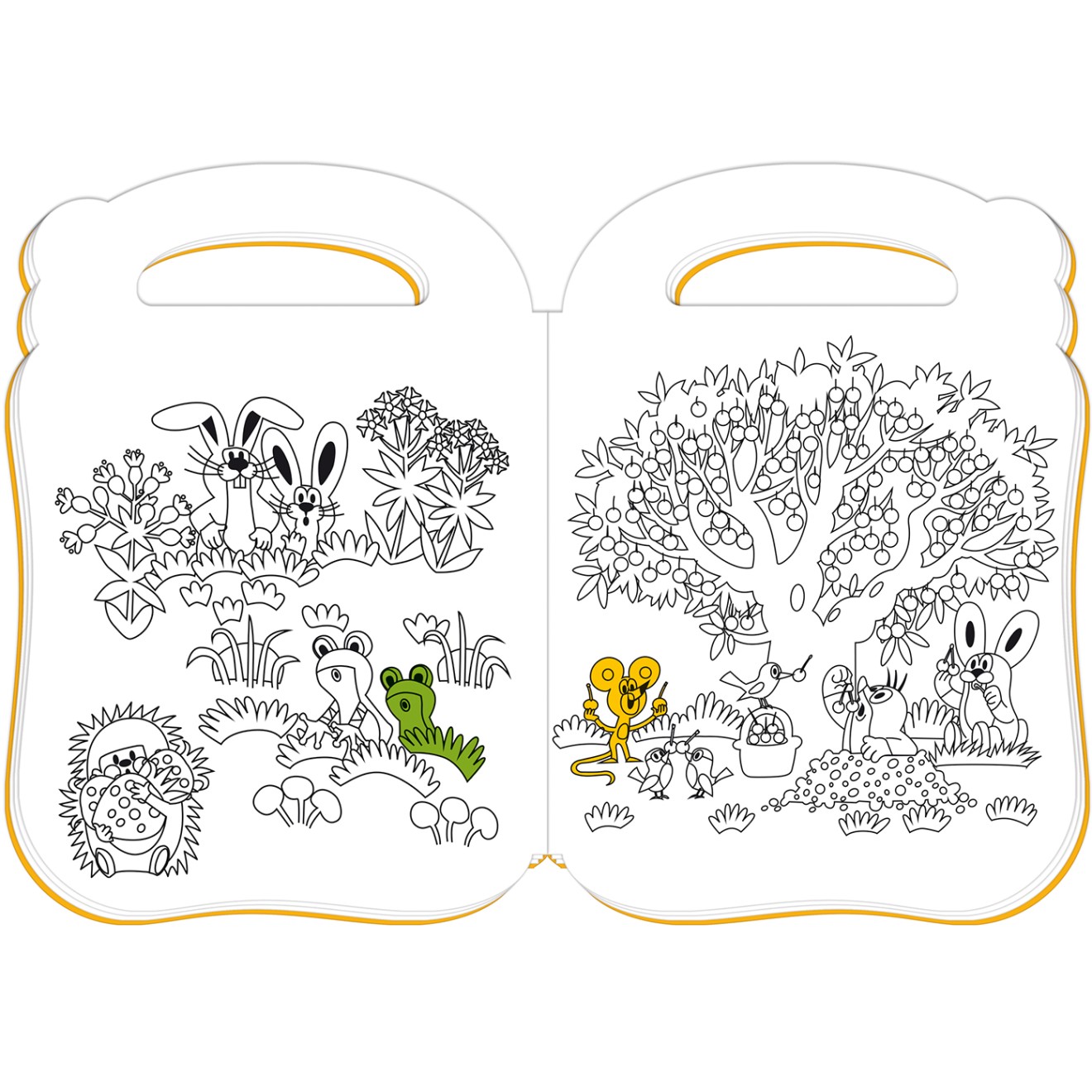 DER KLEINE MAULWURF Stickermalbuch Henkel