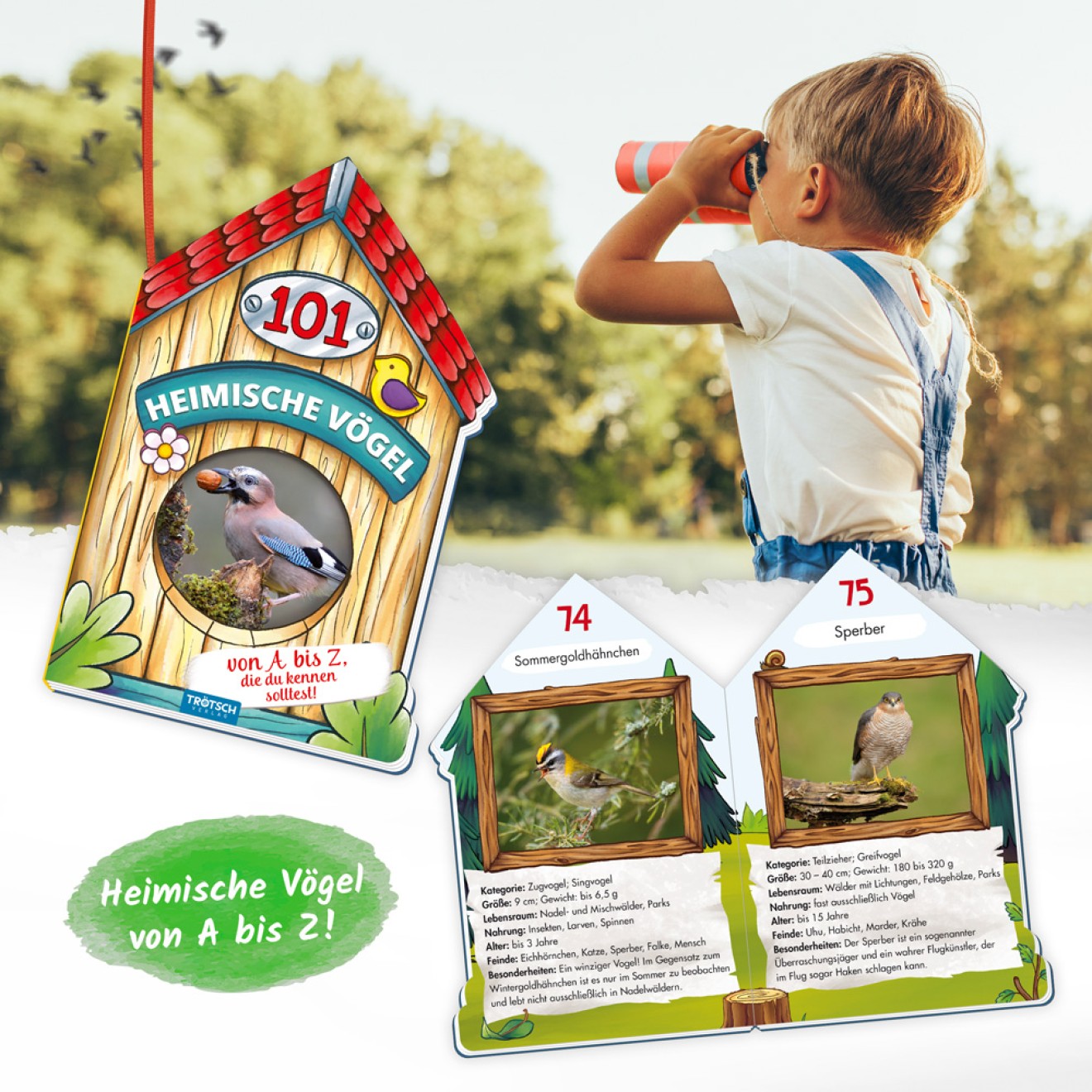 Wissensbuch "101 Heimische Vögel"