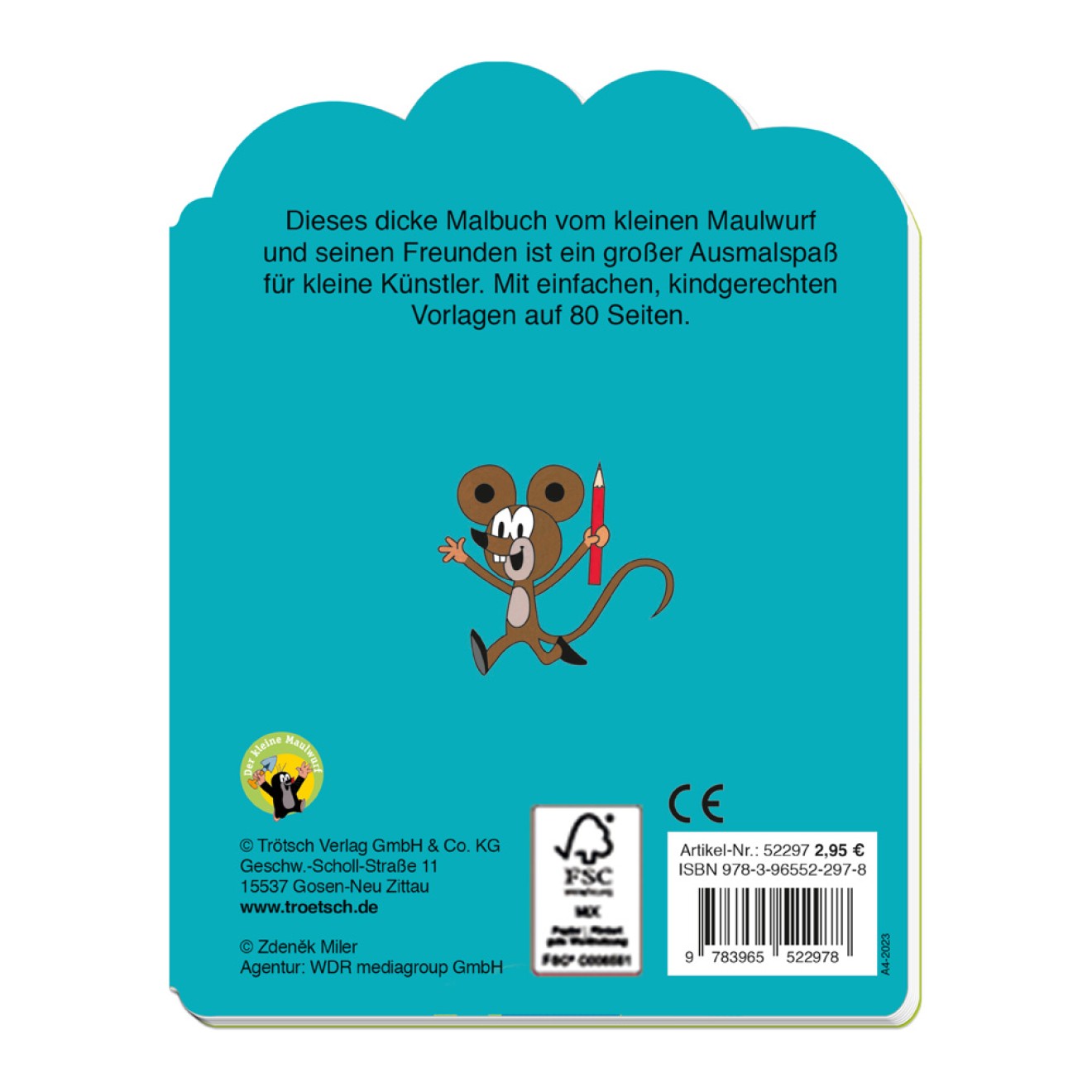 DER KLEINE MAULWURF Mein erstes Malbuch