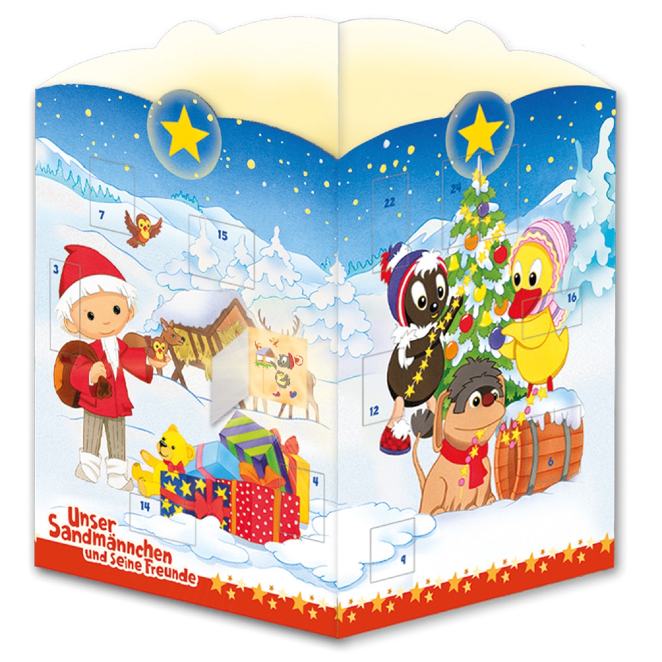 Sandmann Windlicht-Adventskalender
