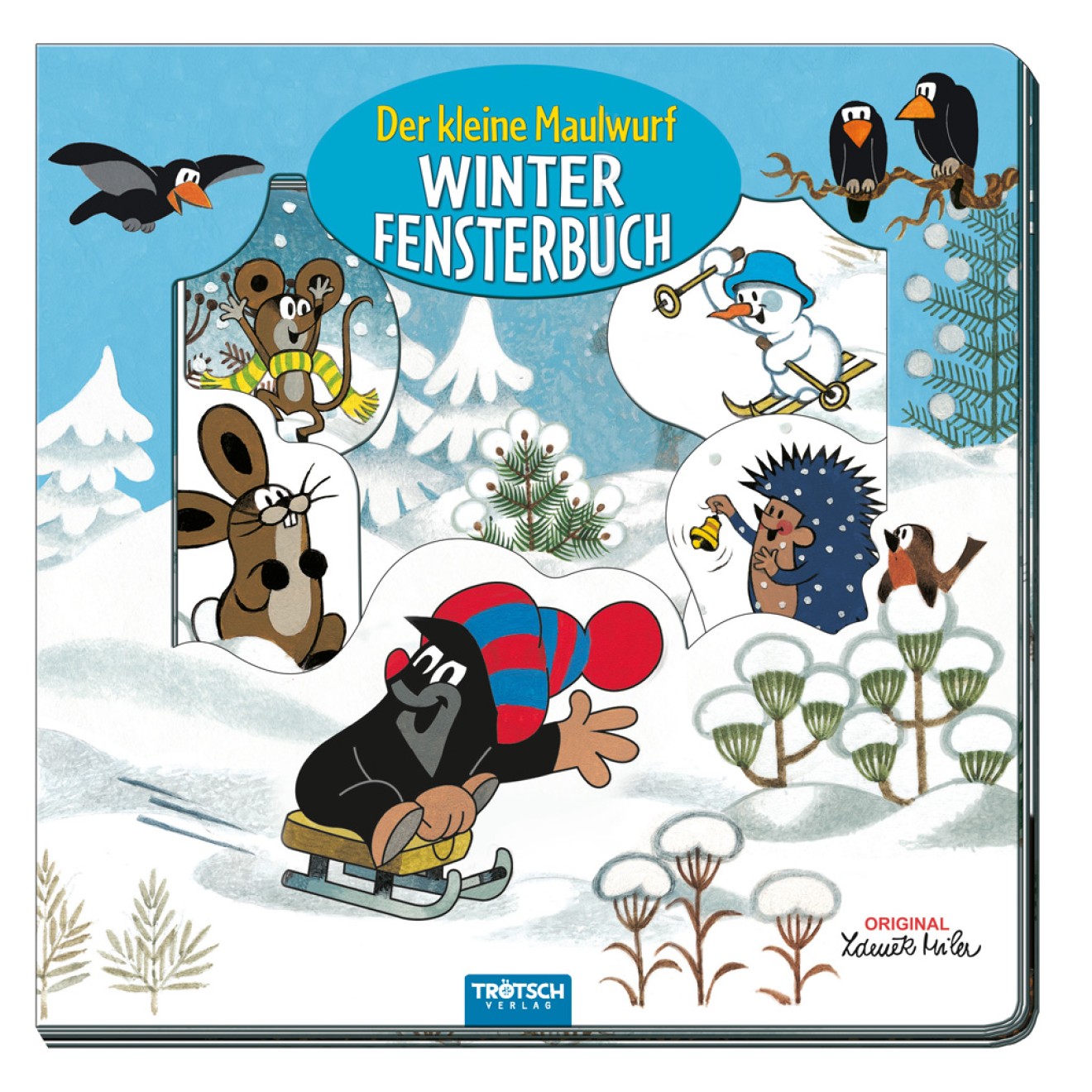 DER KLEINE MAULWURF Fensterbuch Winter