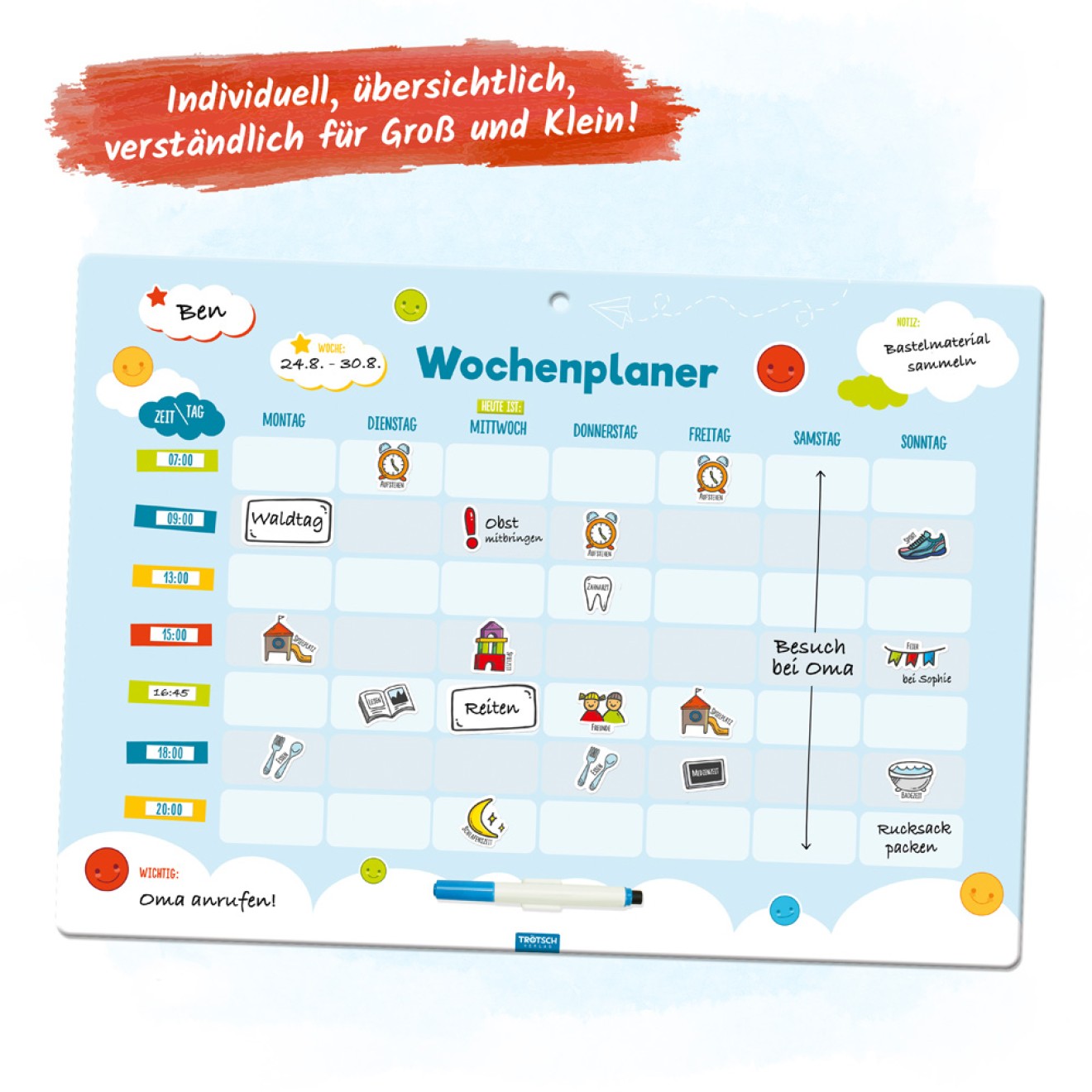 Wochenplanertafel A3