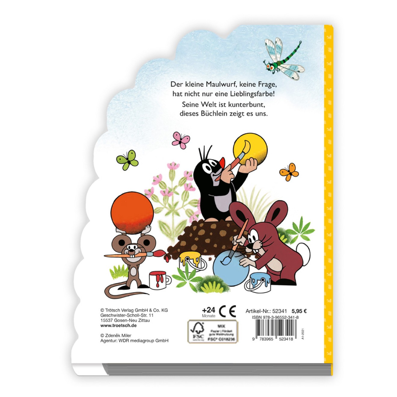 DER KLEINE MAULWURF Registerbuch "Farben"
