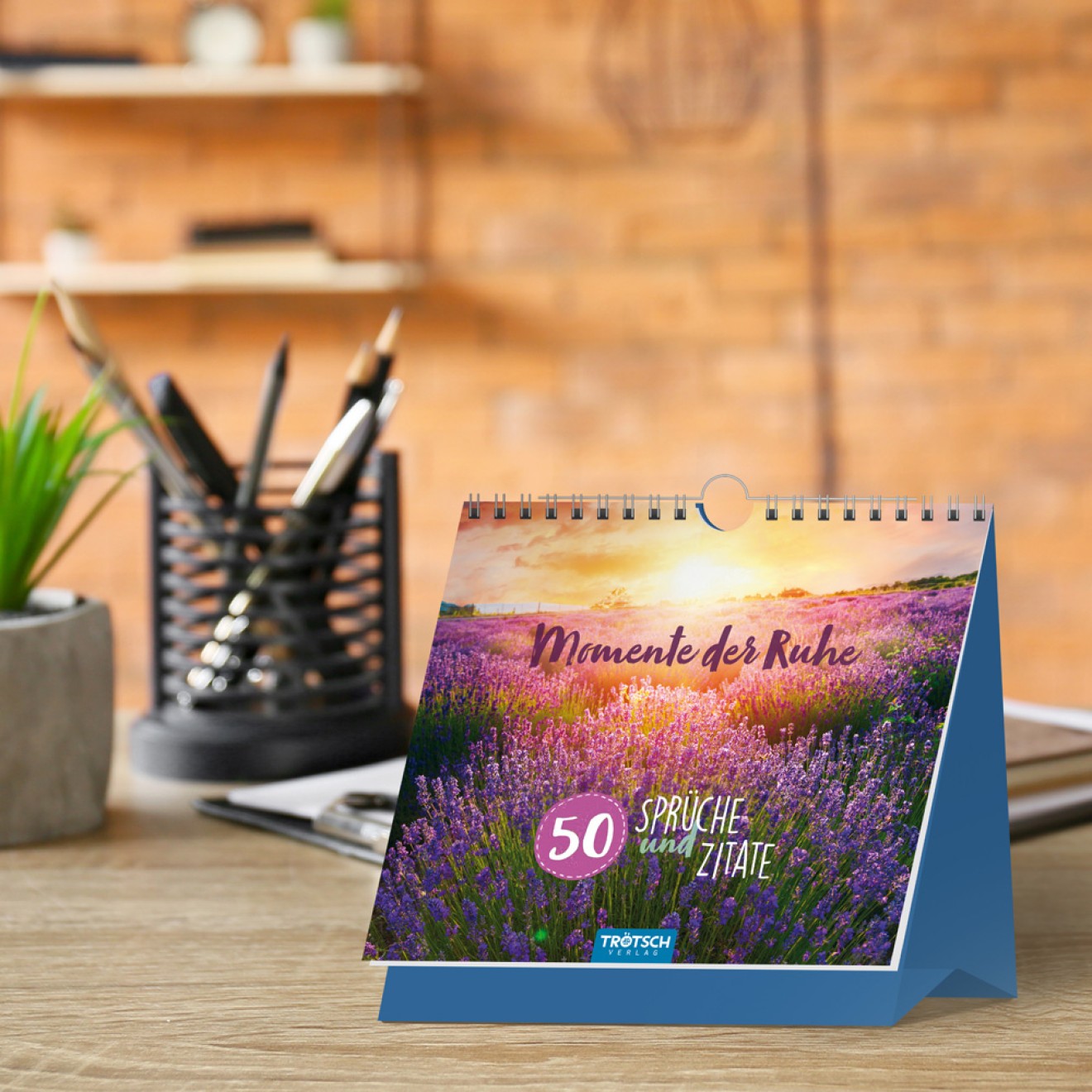 Tischaufsteller 50 Sprüche & Zitate "Momente der Ruhe"