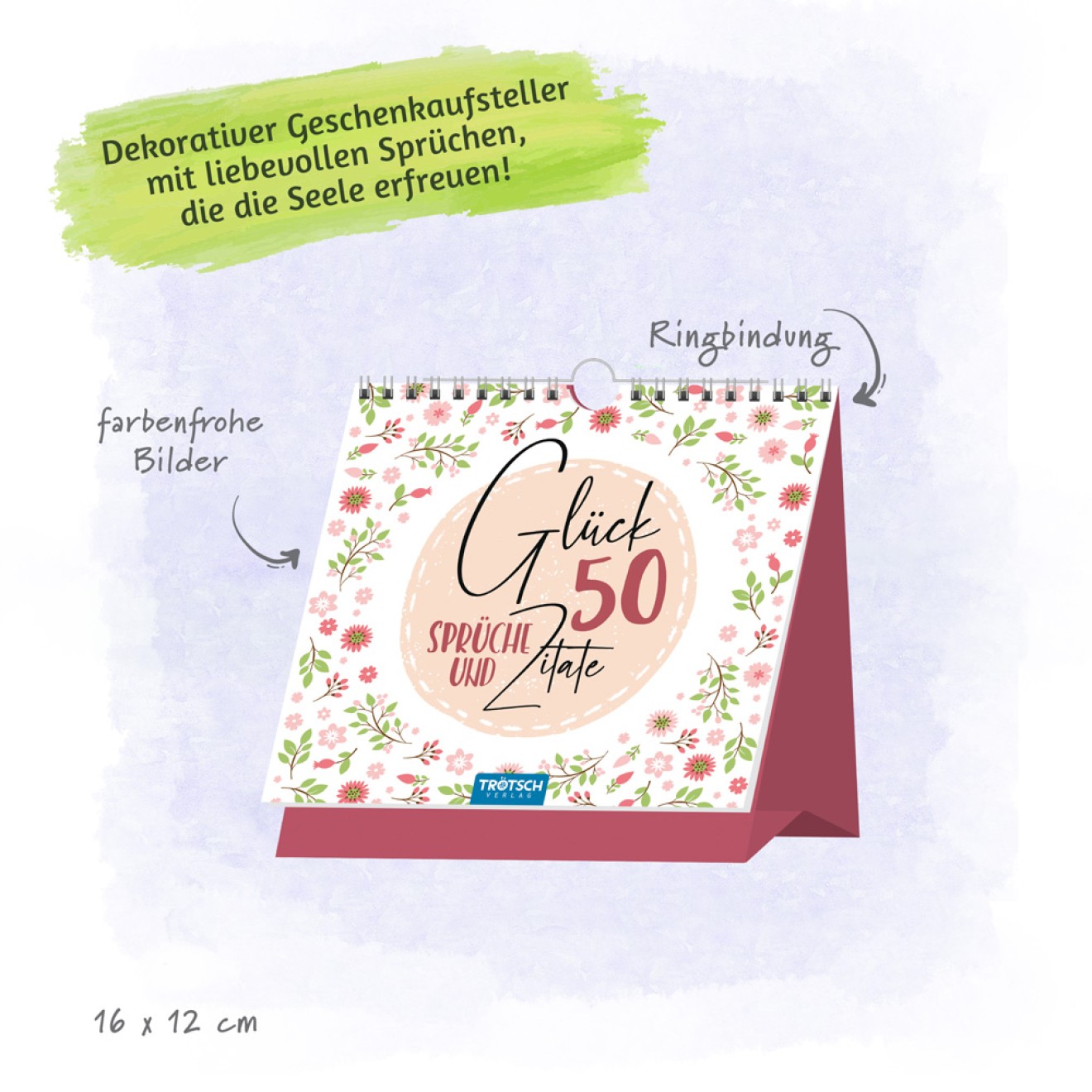 Tischaufsteller 50 Sprüche & Zitate "Glück"