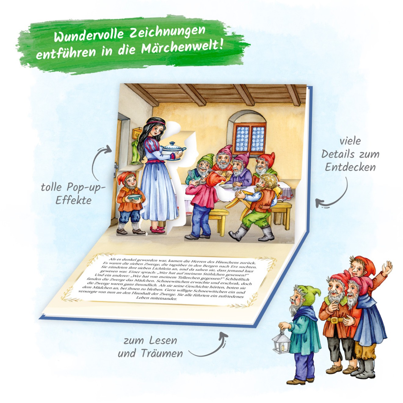 Mini-Pop-up-Buch "Schneewittchen"