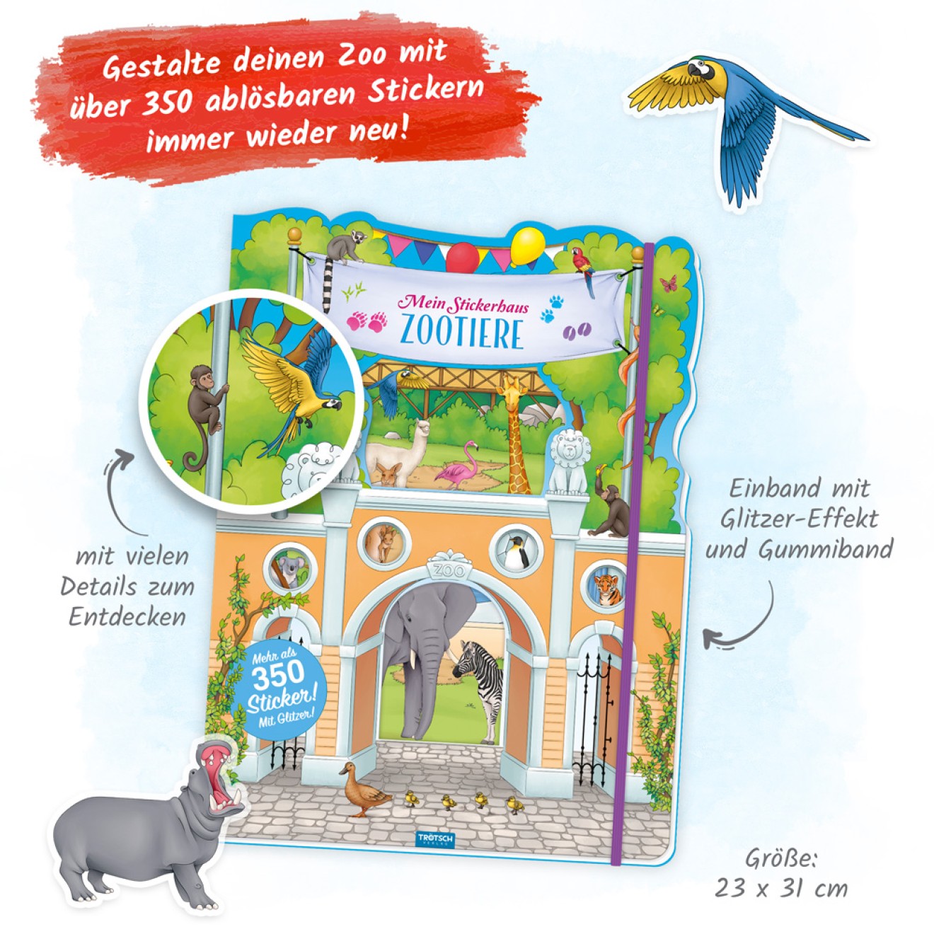 Stickerhaus "Zootiere"