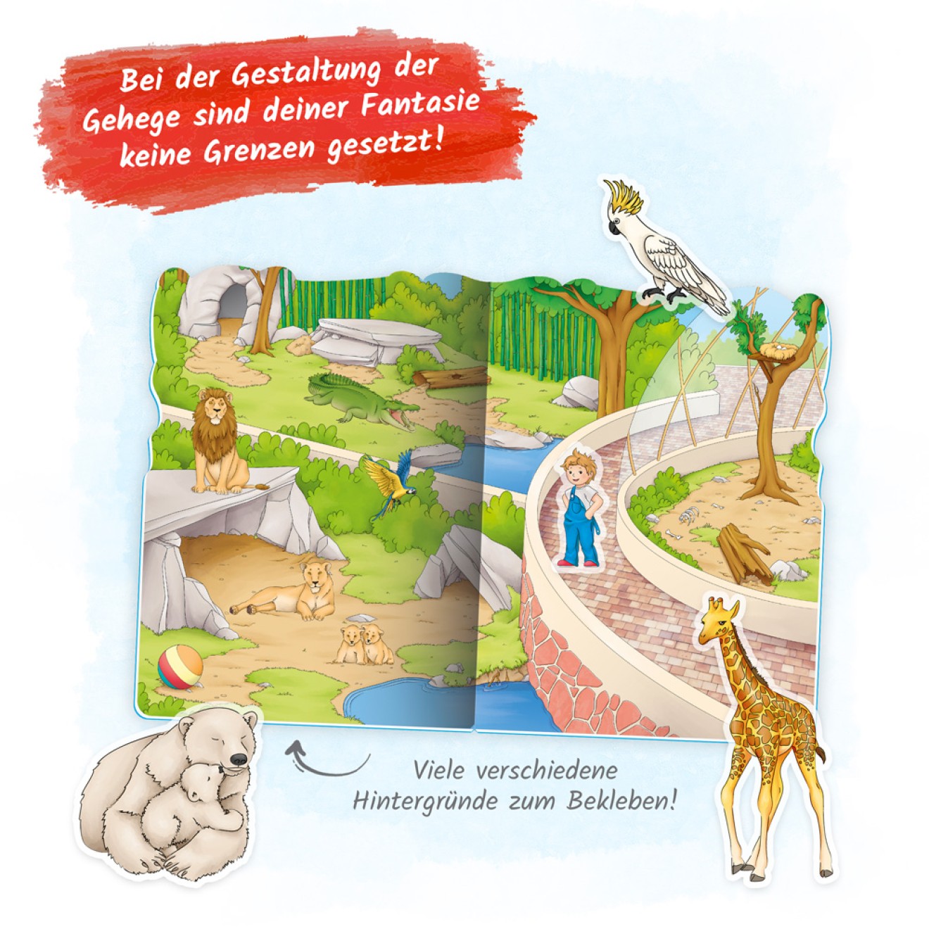 Stickerhaus "Zootiere"