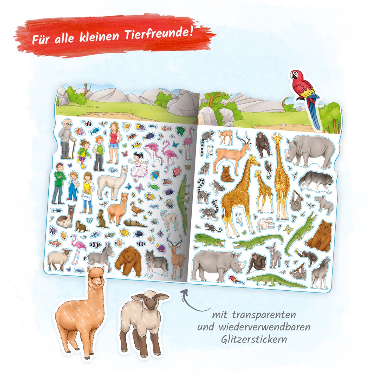 Stickerhaus "Zootiere"