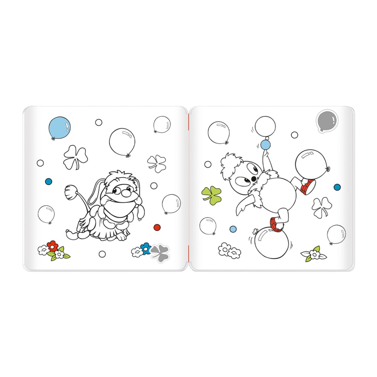 UNSER SANDMÄNNCHEN Stickermalbuch "Pittiplatsch"
