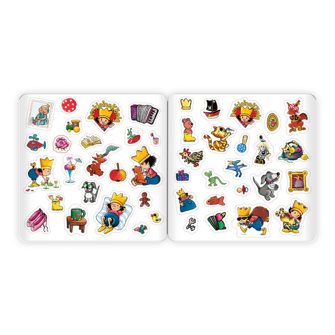 DER KLEINE KÖNIG Stickermalbuch