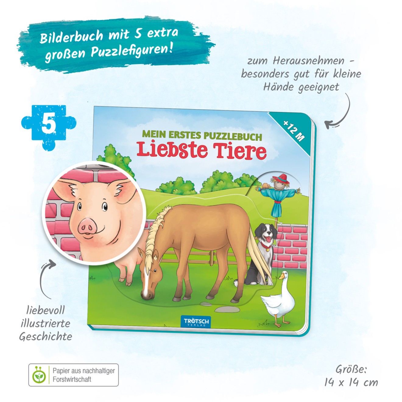 Mein erstes Puzzlebuch "Liebste Tiere"