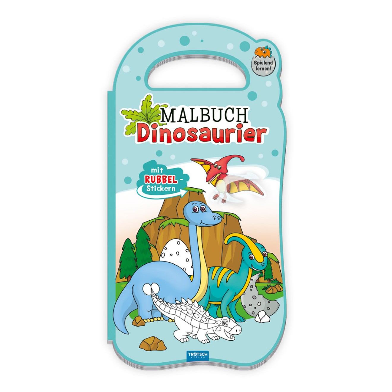 Malbuch Rubbelsticker "Dino"