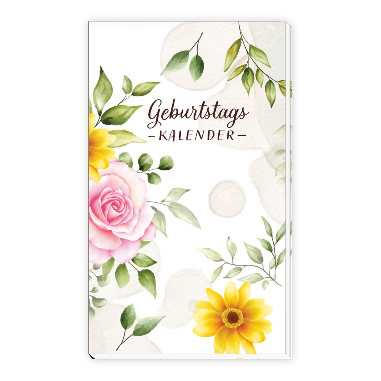 Taschengeburtstagskalender "Blumen"