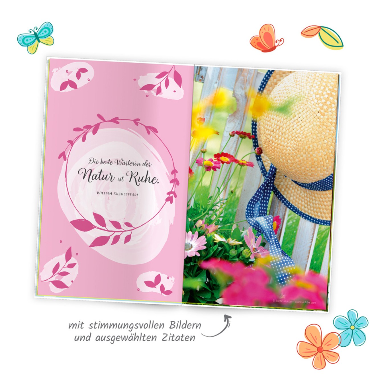 Taschengeburtstagskalender "Blumen"