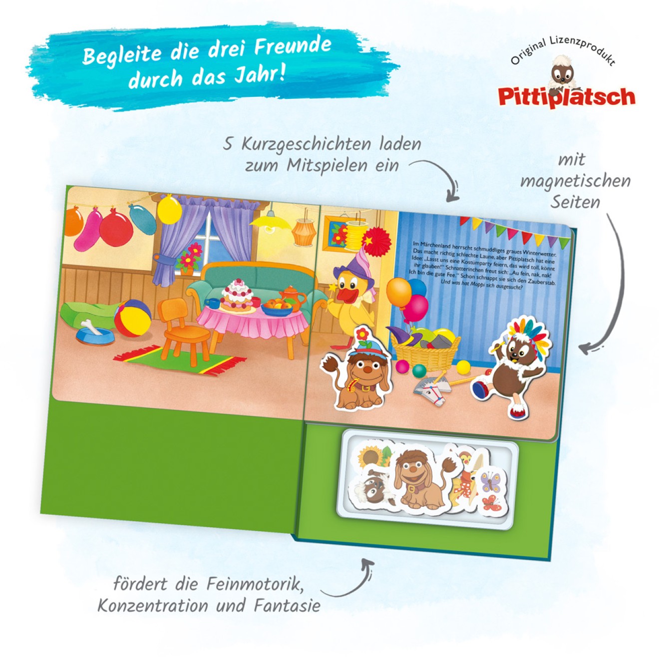 UNSER SANDMÄNNCHEN Magnet-Spielbuch "Pittiplatsch"