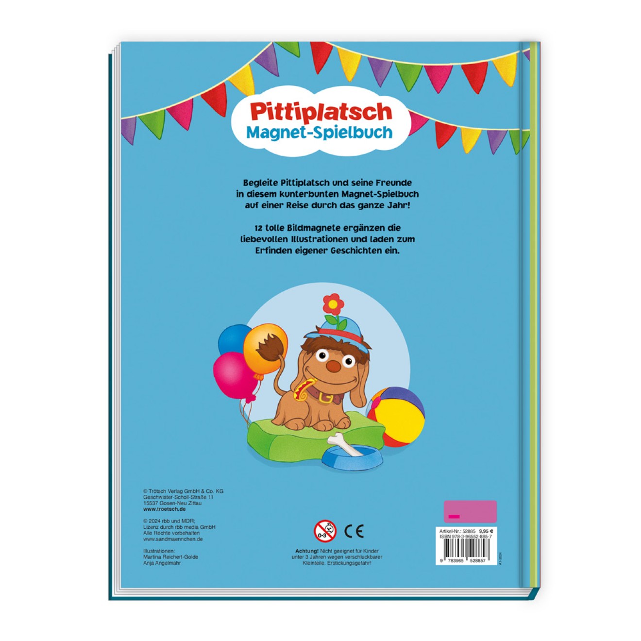 UNSER SANDMÄNNCHEN Magnet-Spielbuch "Pittiplatsch"