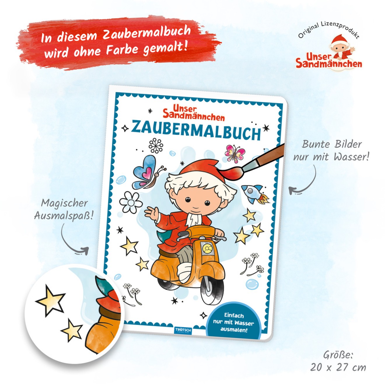 UNSER SANDMÄNNCHEN Zaubermalbuch