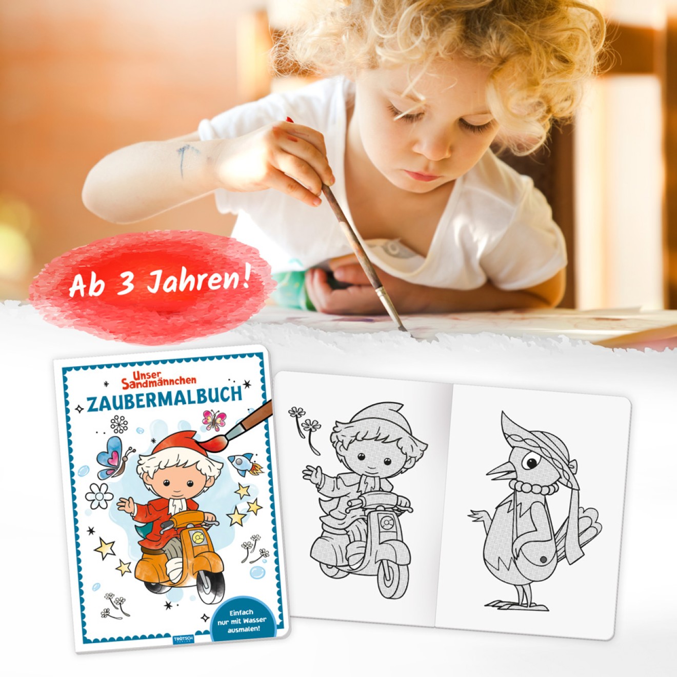 UNSER SANDMÄNNCHEN Zaubermalbuch