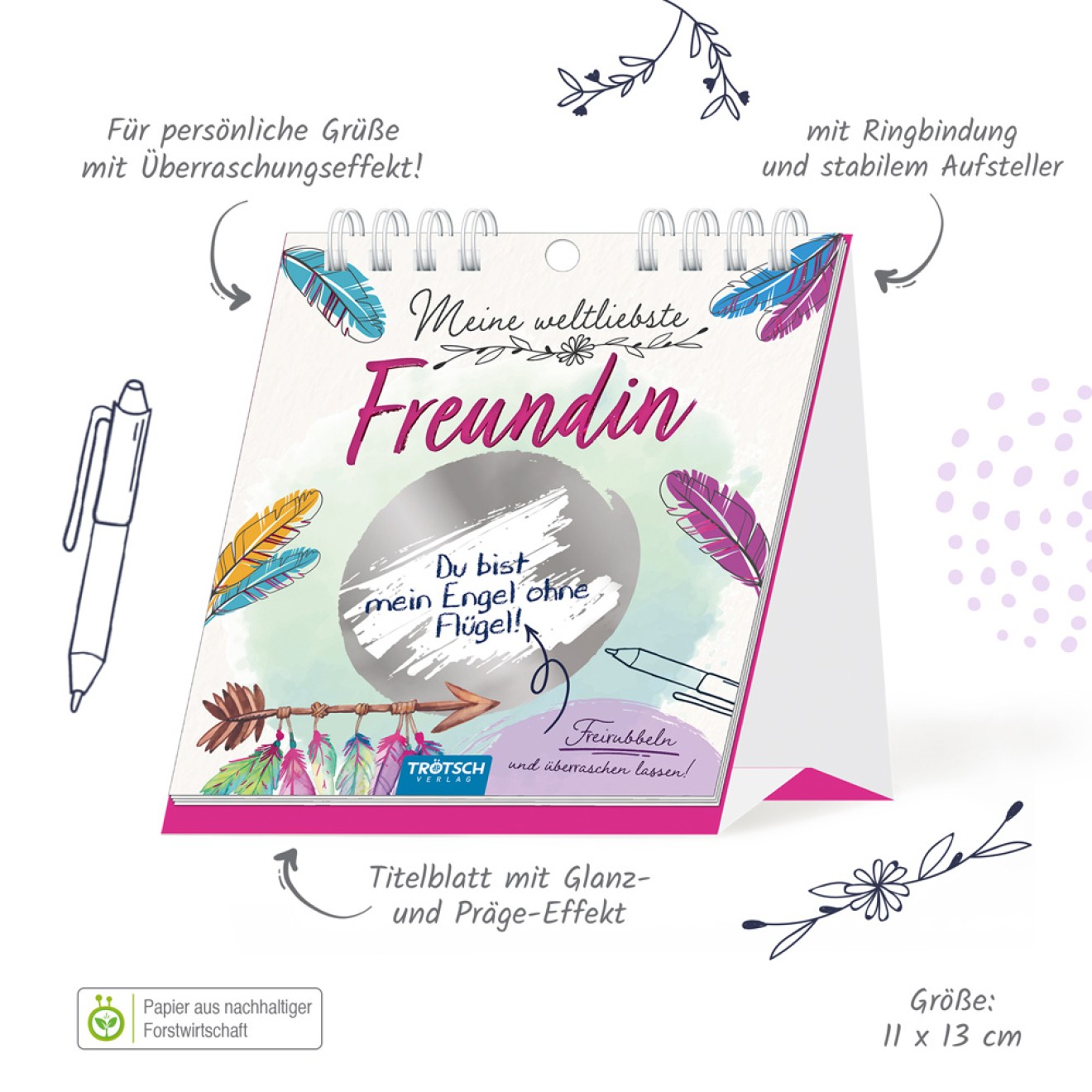 Überraschungsgrüße "Meine weltliebste Freundin"