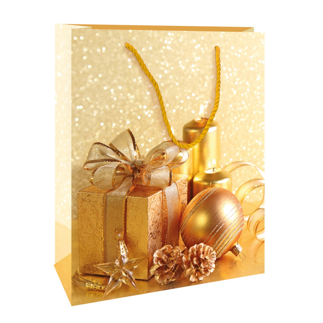 Weihnachts-Glitzertasche groß