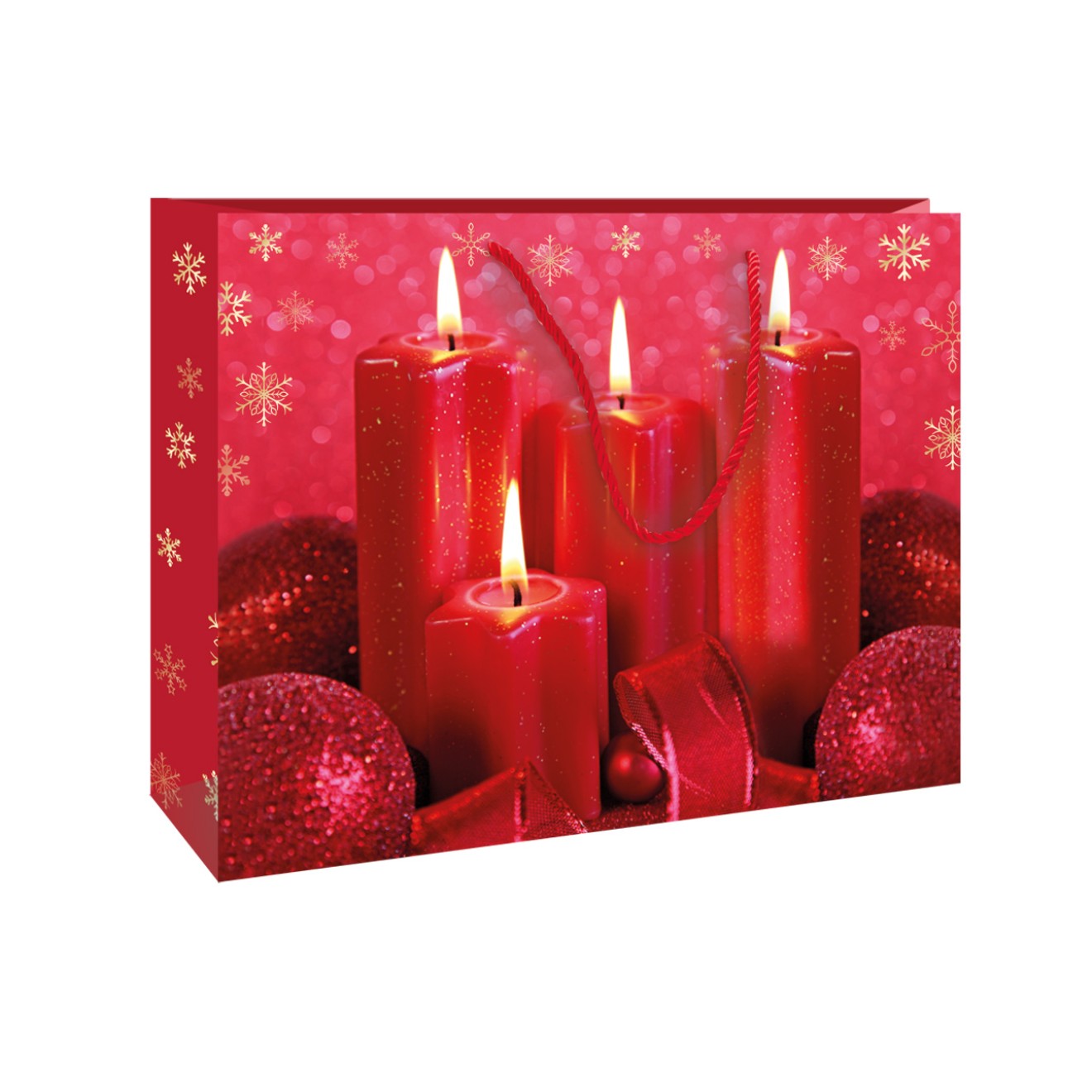 Weihnachts-Glitzertasche groß quer