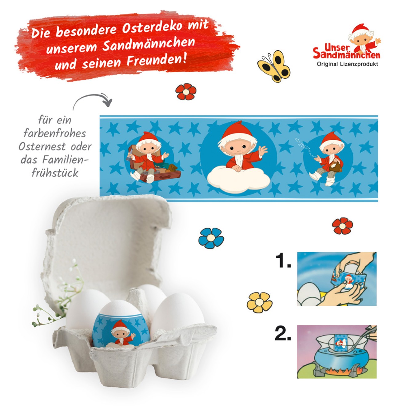 Eierfolien 12er Set "Unser Sandmann"