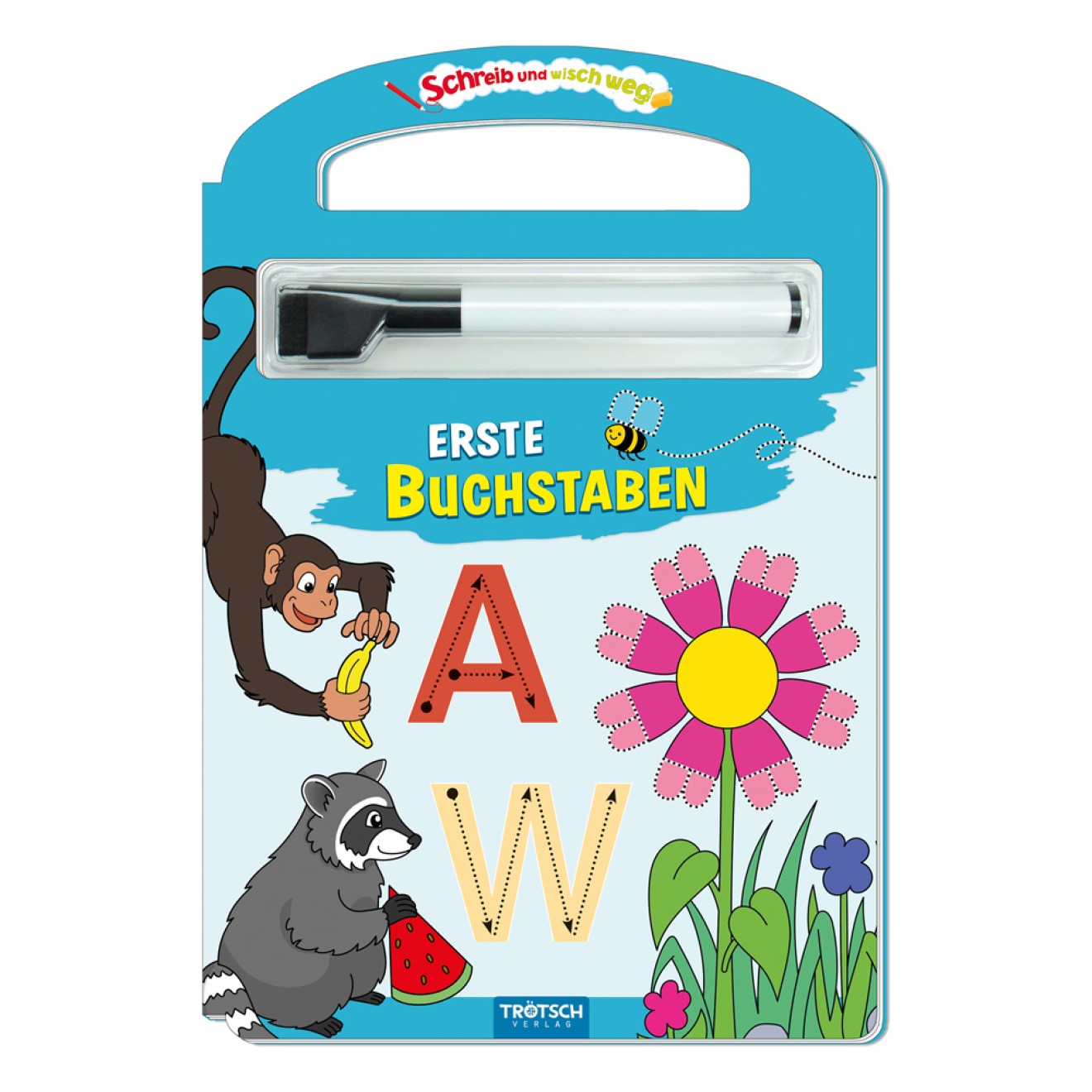 Schreib und wisch weg "Erste Buchstaben" mit Stift