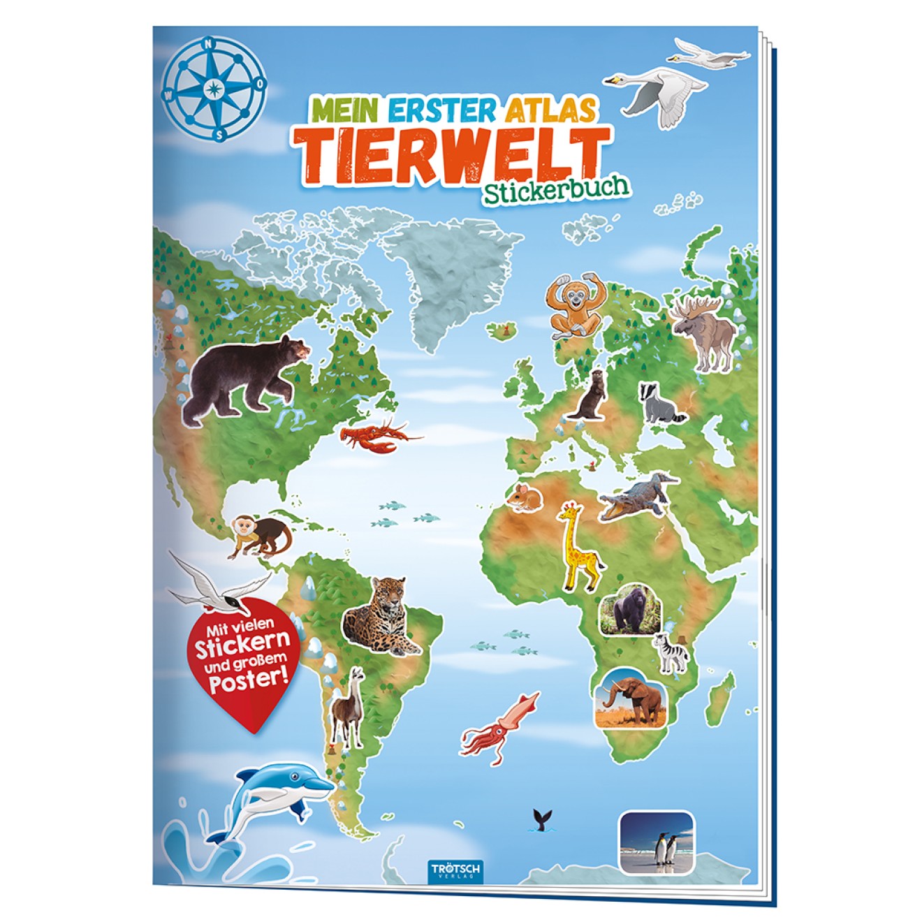 Stickerbuch "Mein erster Atlas Tierwelt"
