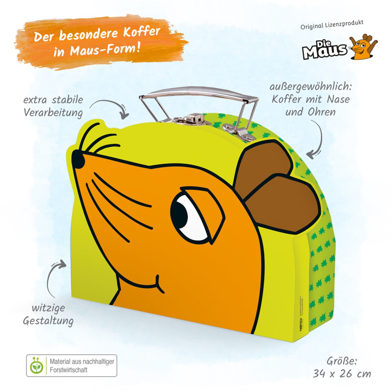 DIE MAUS Koffer formgestanzt "Maus"