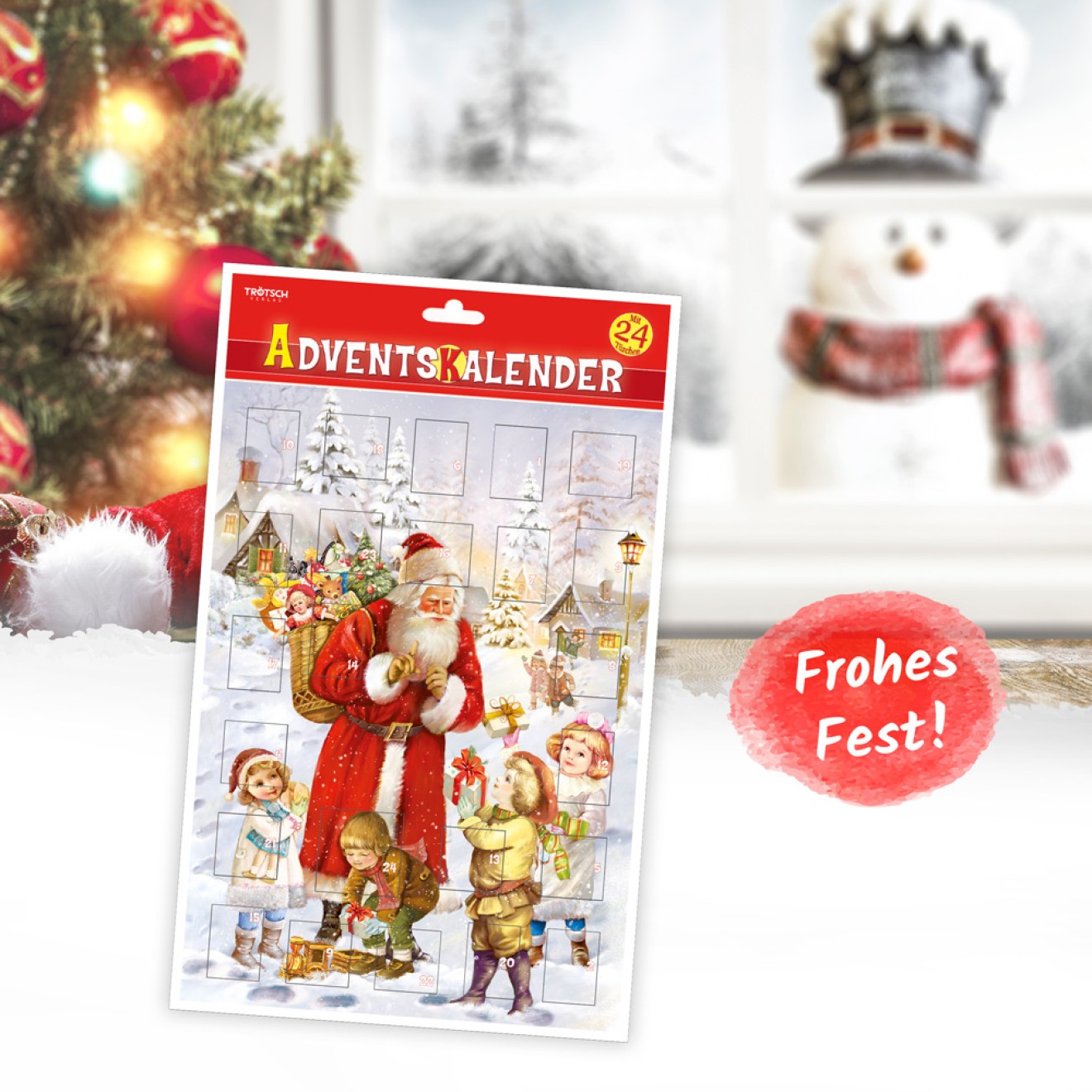 Adventskalender A 4 Bescherung