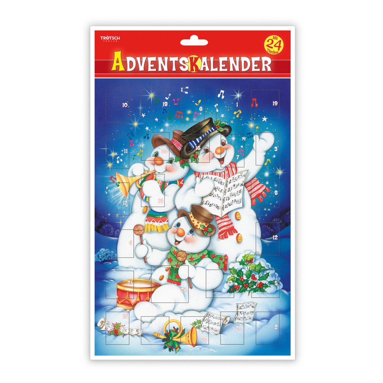 Adventskalender A 4 Schneemann