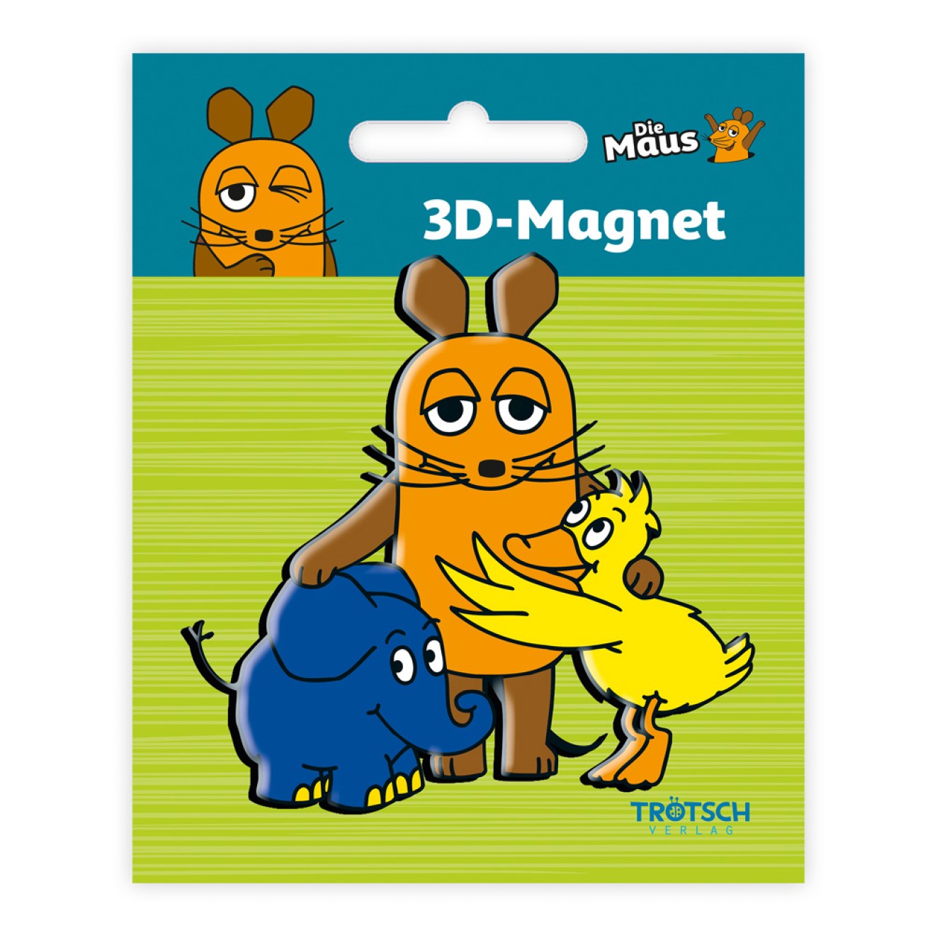 DIE MAUS 3D Magnet "Maus und Freunde"