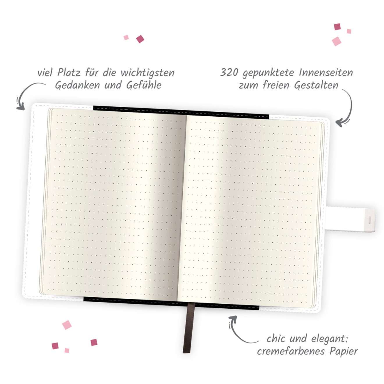 Tagebuch mit Zahlenschloss "Flowers"