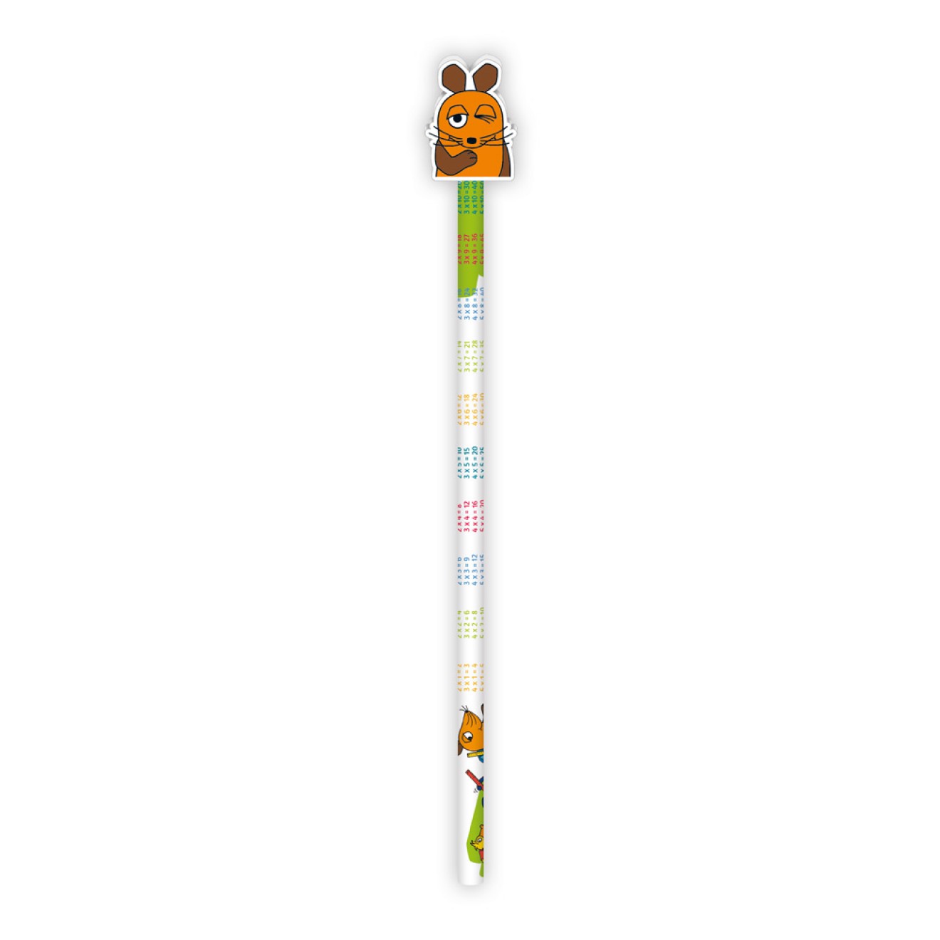 DIE MAUS 1x1 Bleistift mit Radierer