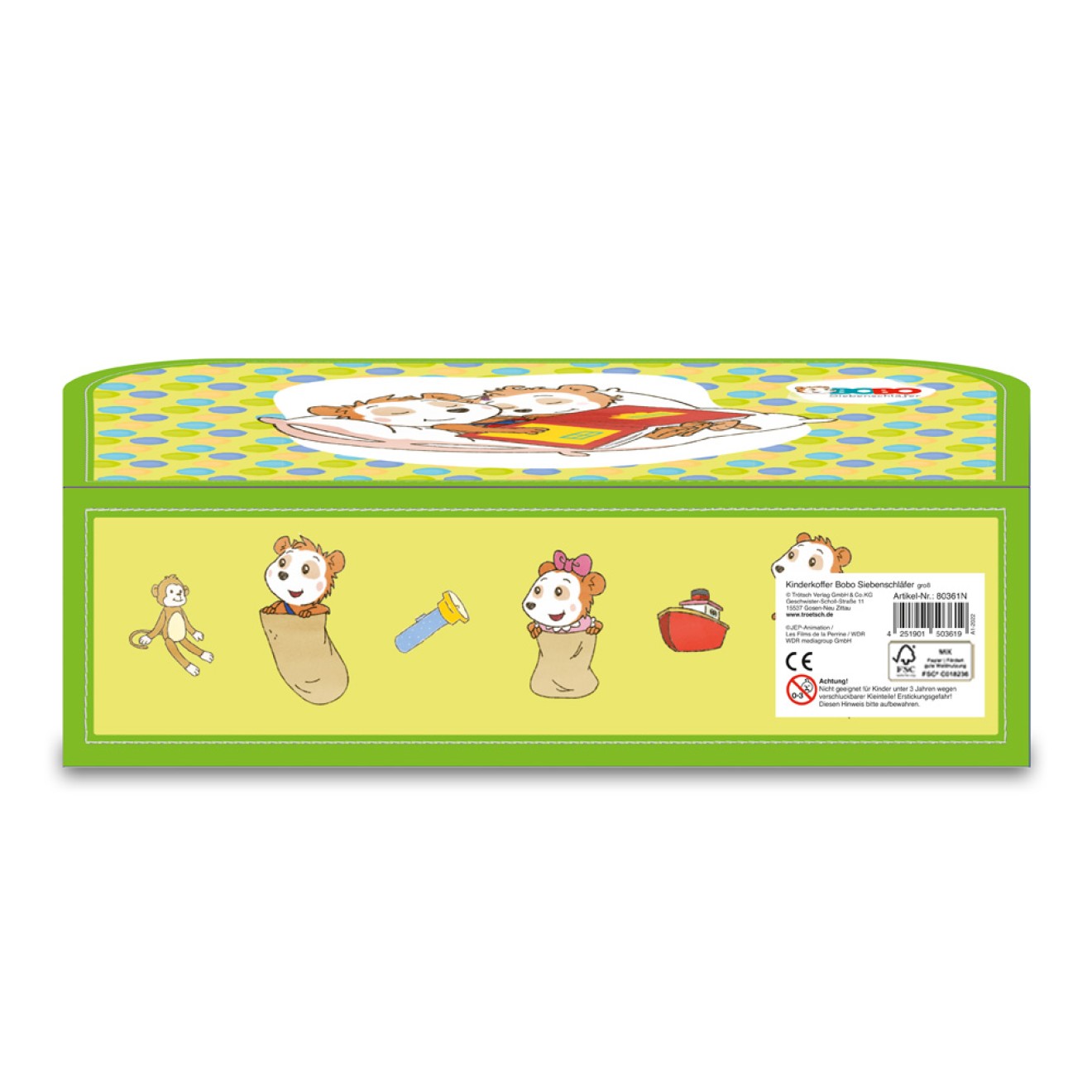 BOBO SIEBENSCHLÄFER Kinderkoffer groß