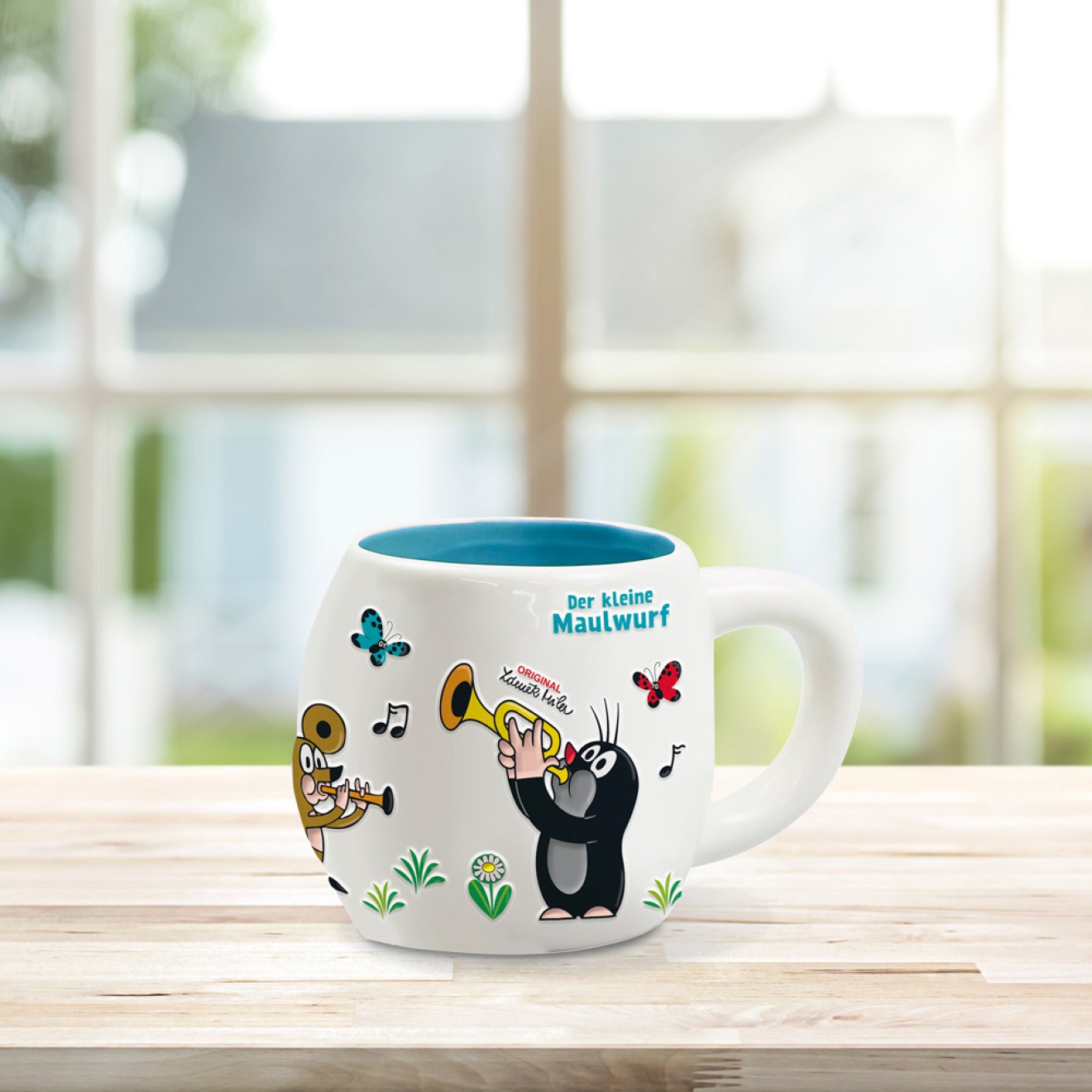 DER KLEINE MAULWURF 3D Keramiktasse "Musik"
